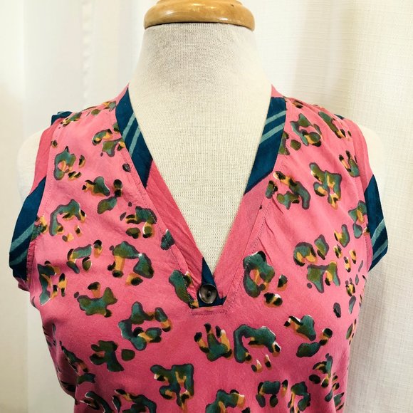 Lisa Corti Cheak Dress Pink Leopard Touch Print - Picture 6 of 12